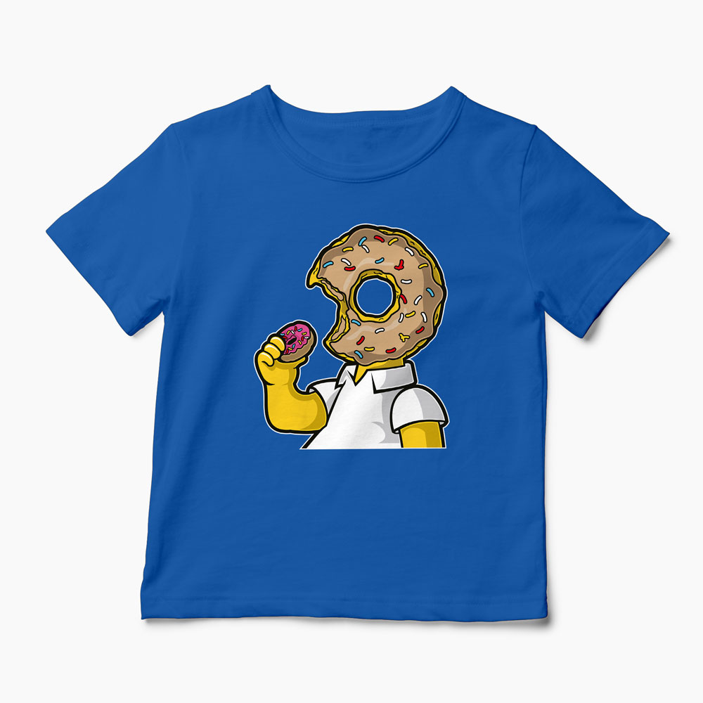 Tricou Homer Love Donut - Copii-Albastru Regal